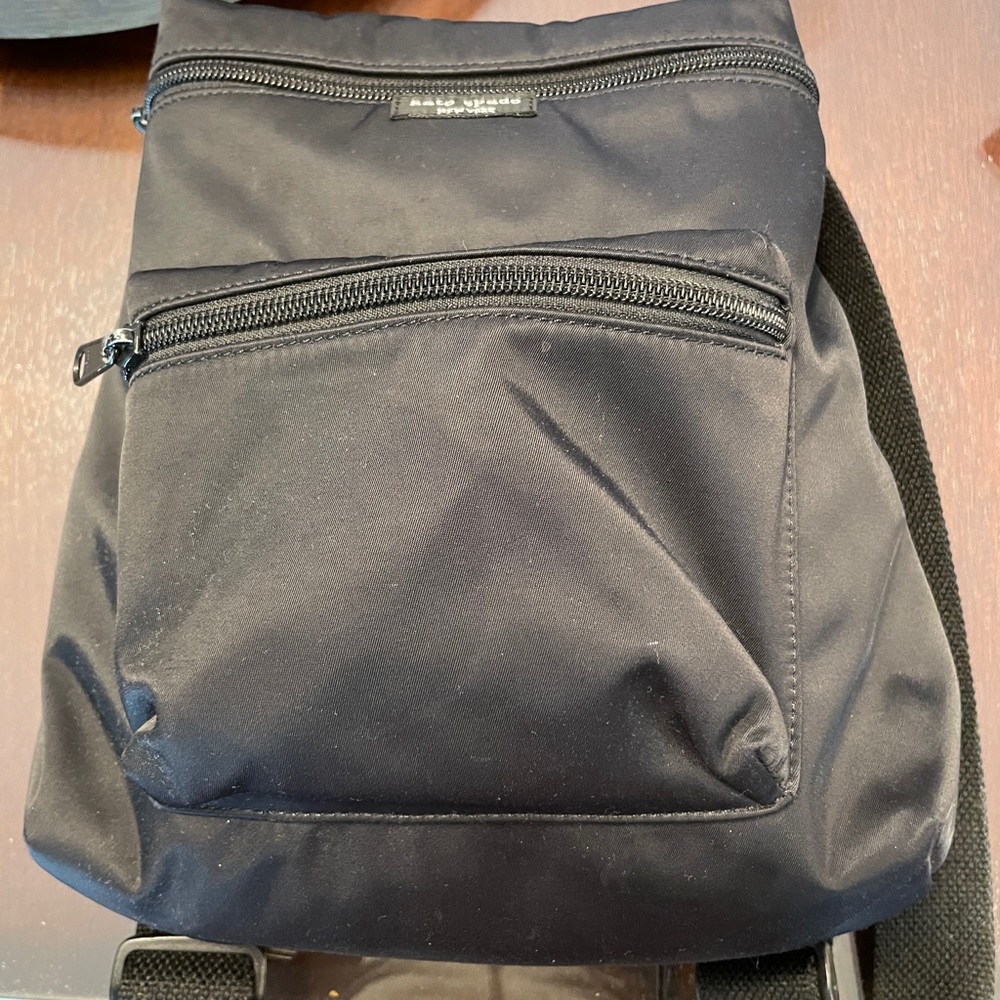 Black Kate Spade nylon backpack. - Picture 3 of 11